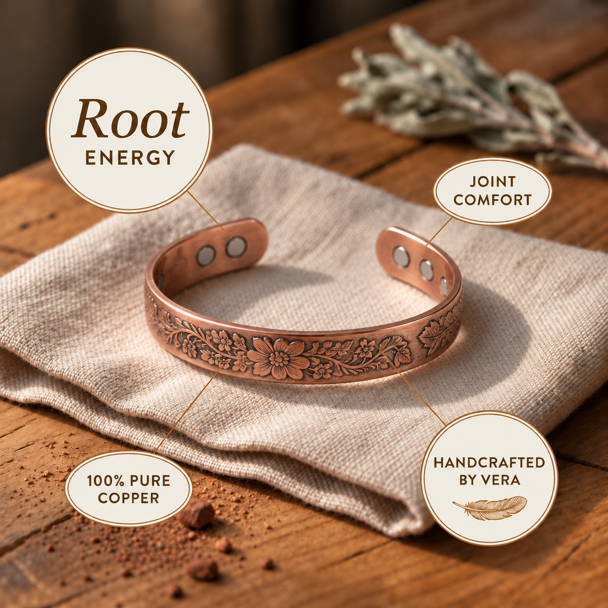 Copper Soul Cinder Copper Bracelet