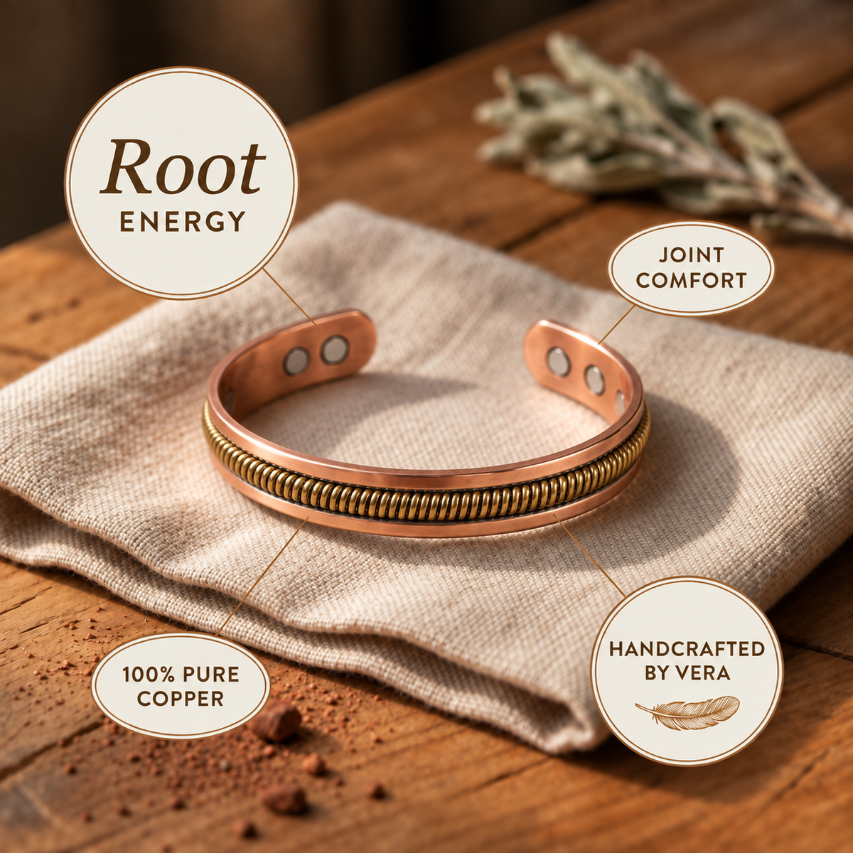 Copper Soul Bough Bracelet