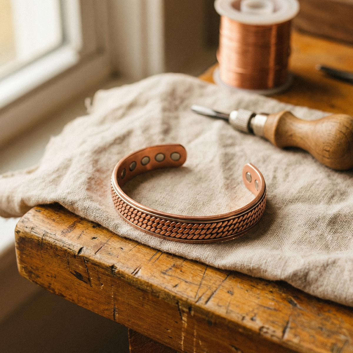 Copper Soul Wave Copper Bracelet