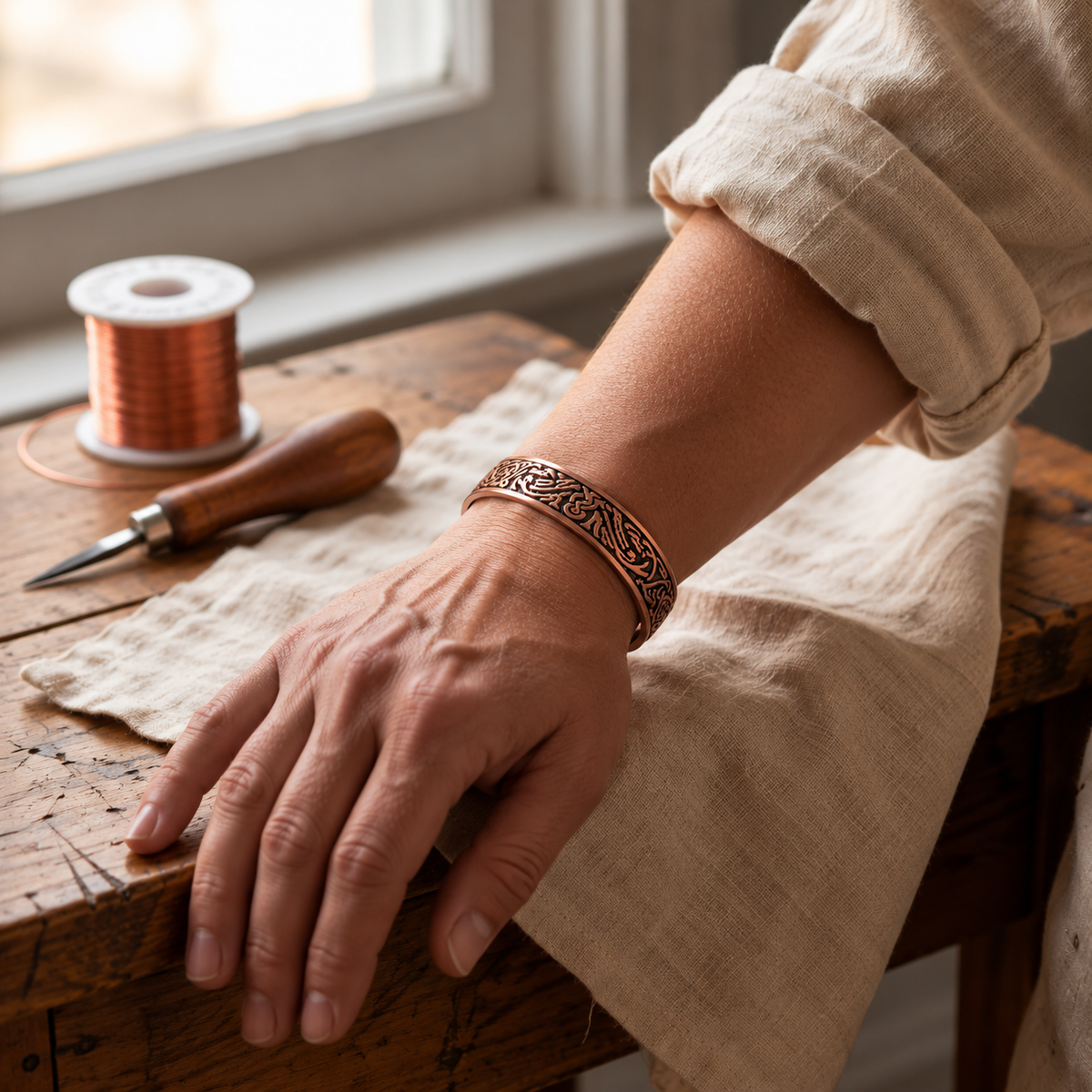 Copper Soul Flint Bracelet