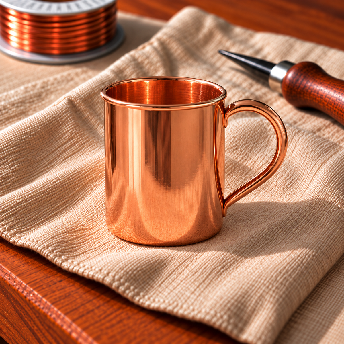 Copper Soul Hammered Copper Mule Mugs – 400ml Set of 2