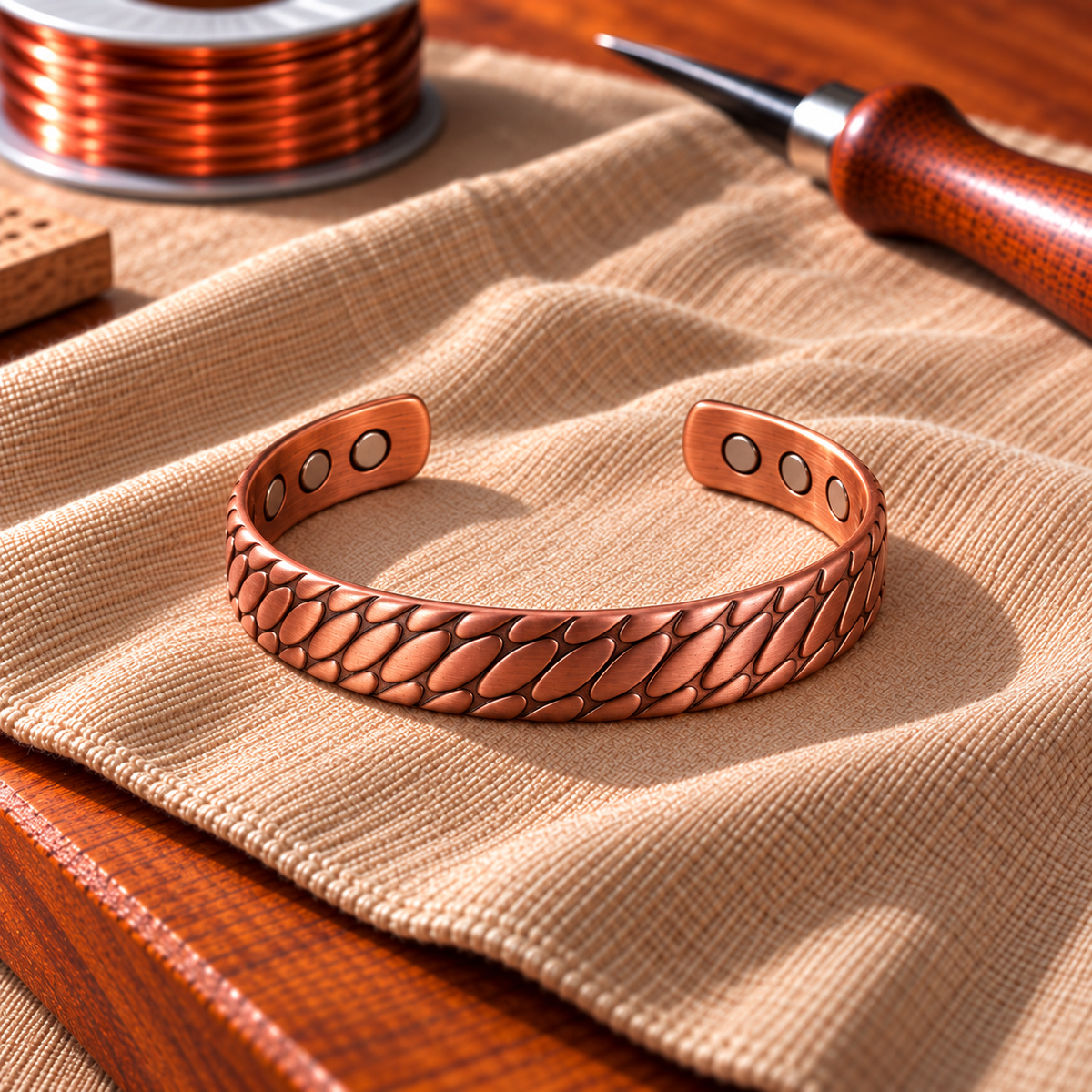Copper Soul Snake Magnetic Bracelet