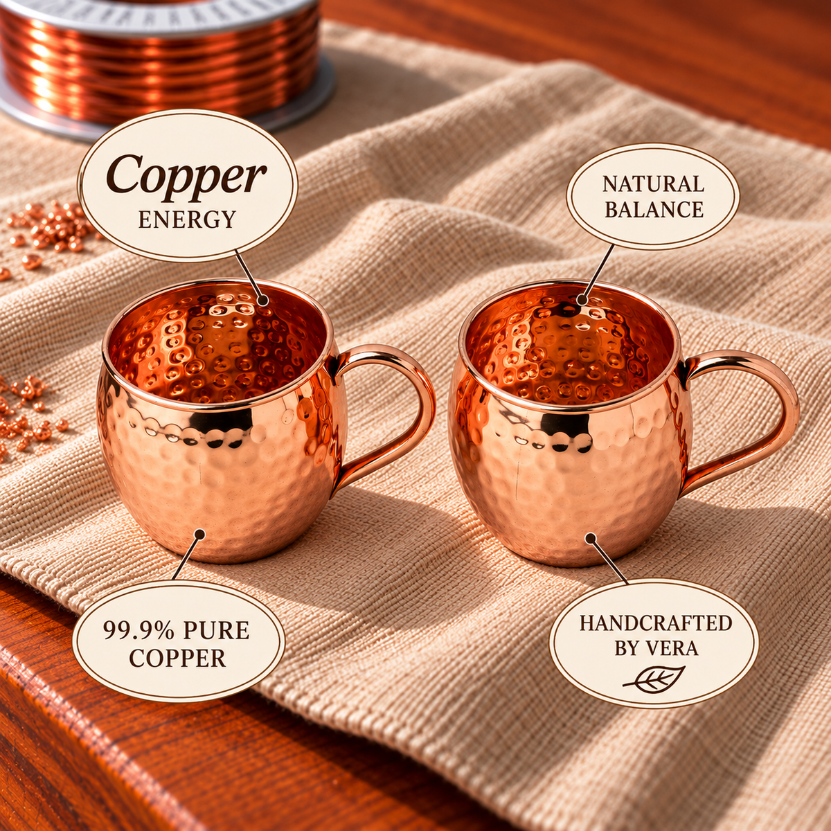 Copper Soul Moscow Mule Mugs – Set of 2