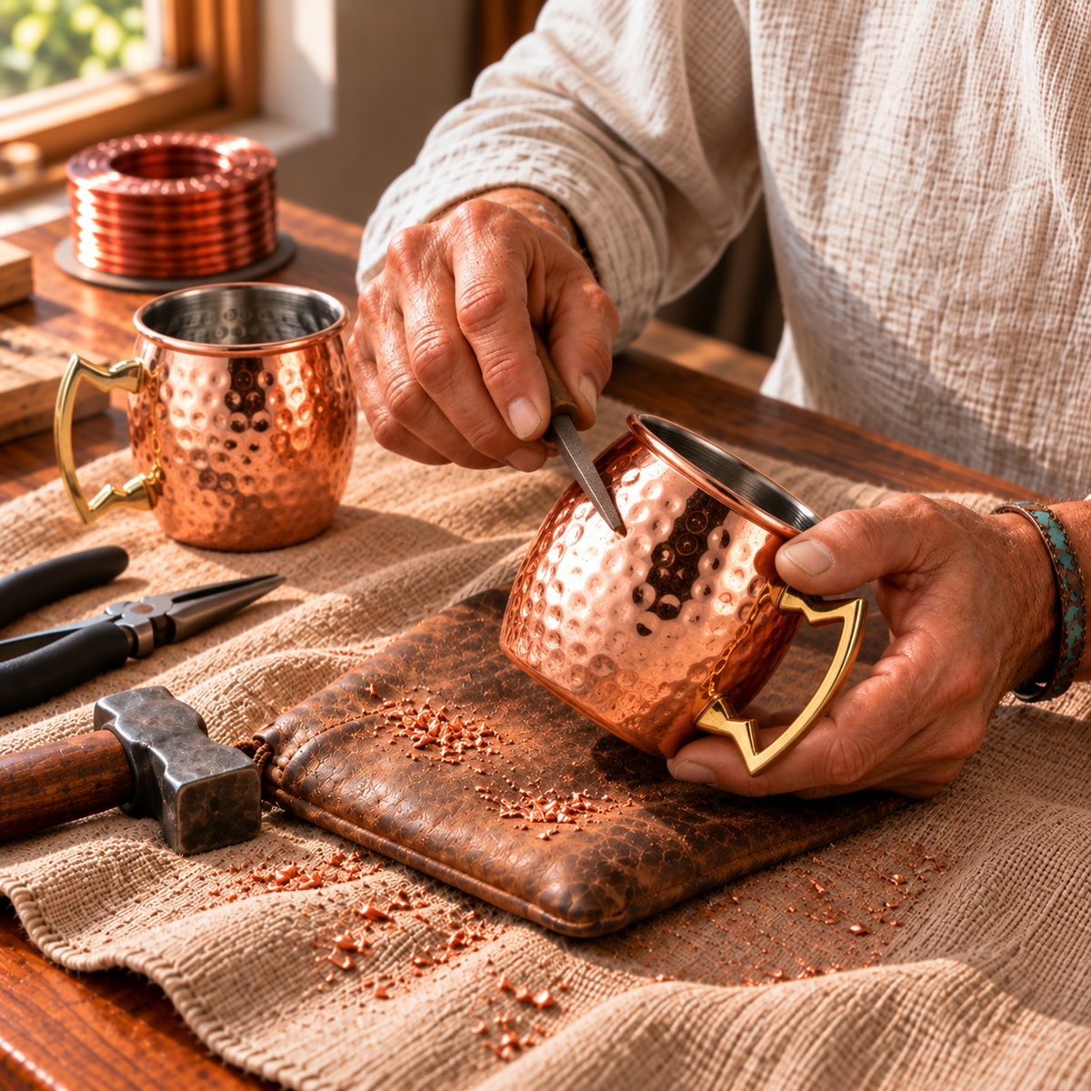 Copper Soul Coffee Shot Mugs – Set of 2