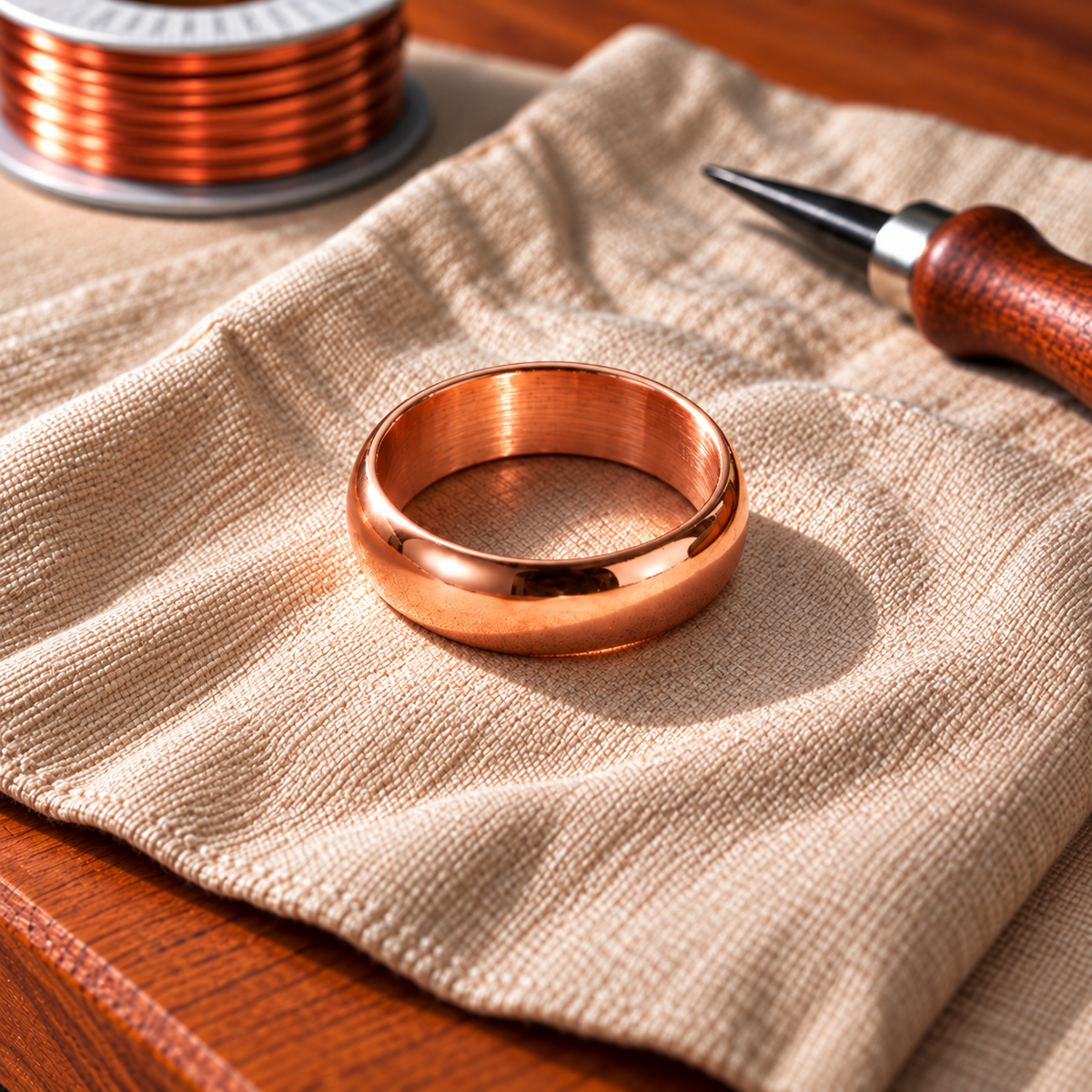 Copper Soul Plain Ring