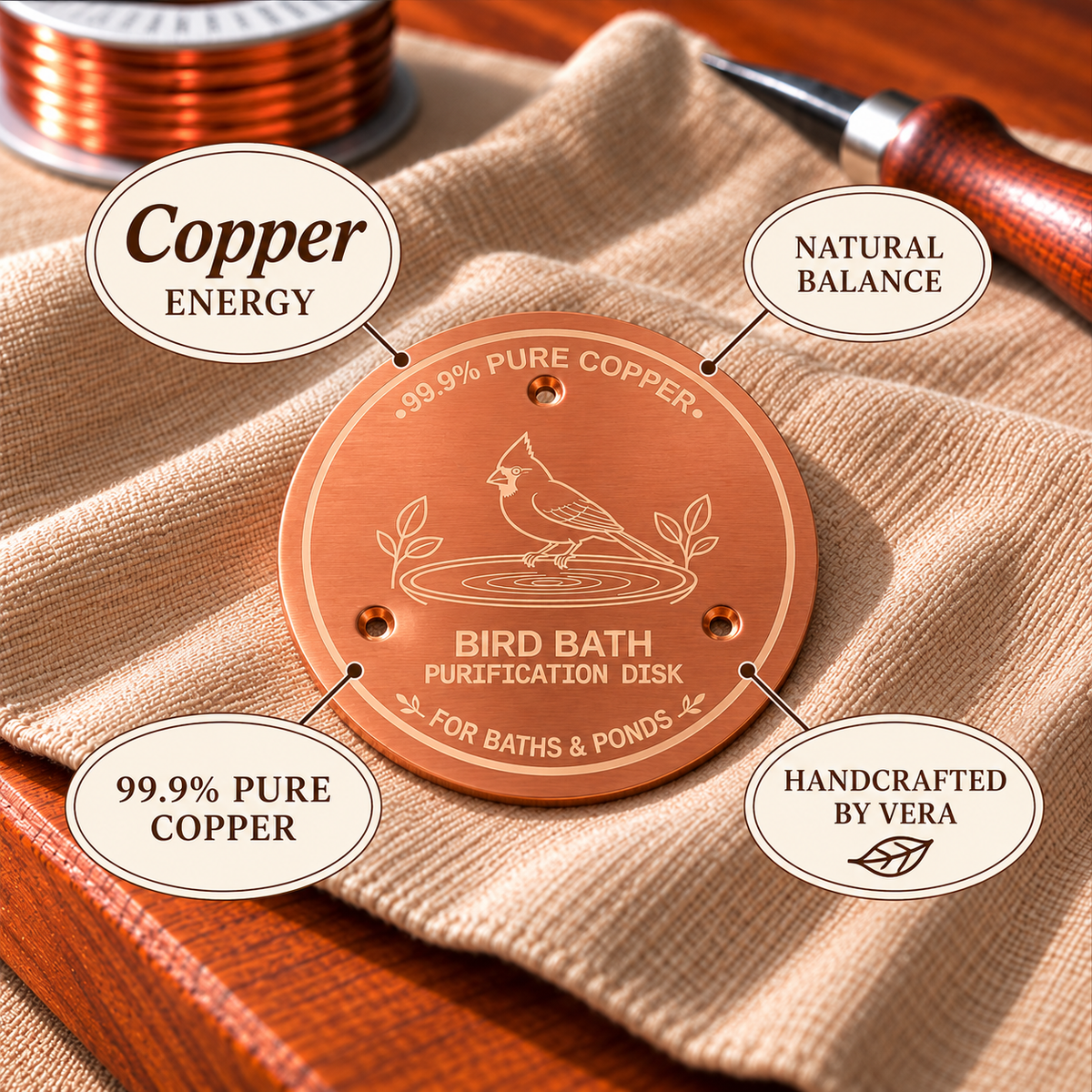 Copper Soul Disc 99.9% – Copper