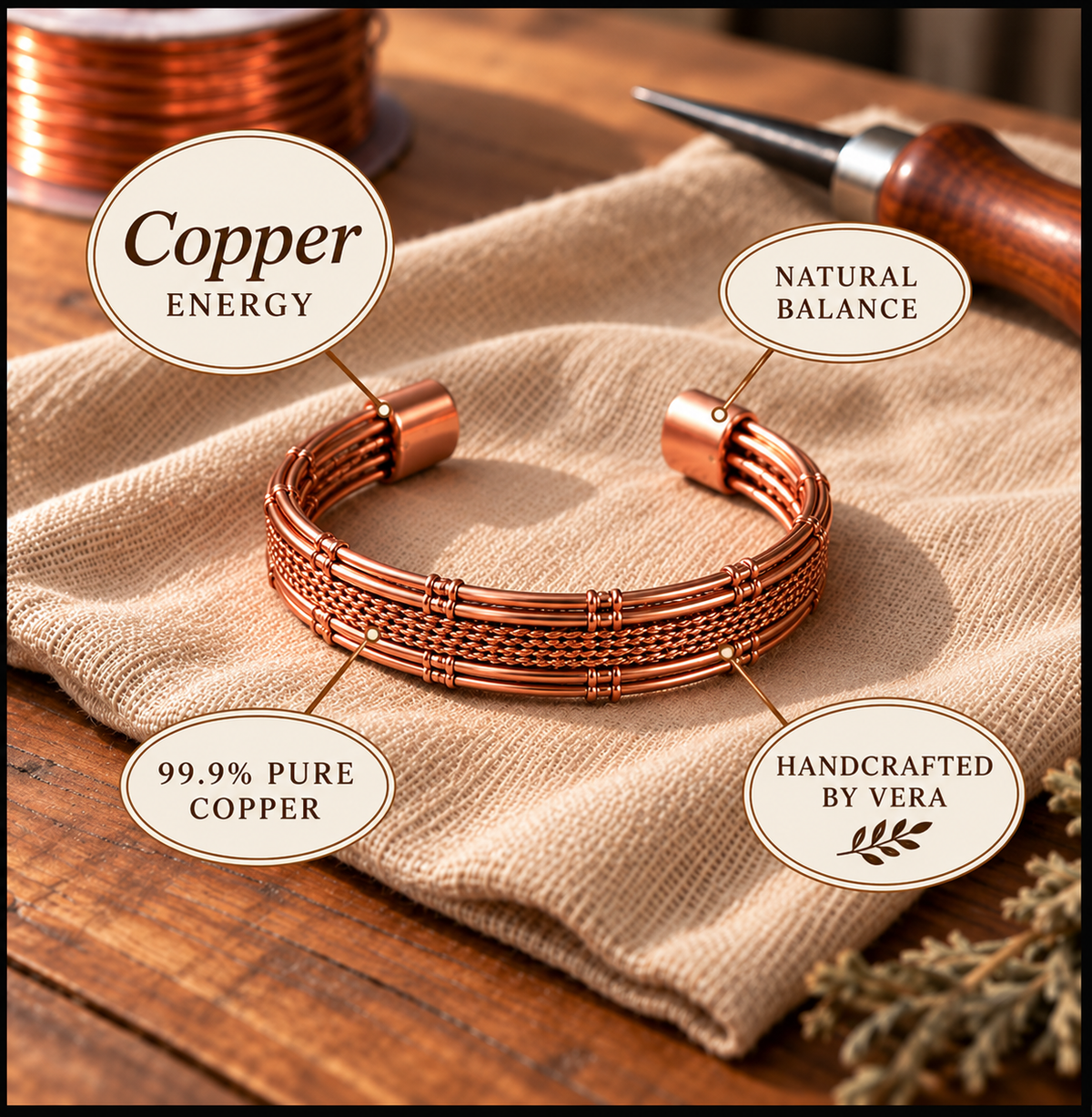 Copper Soul Thistle Bracelet