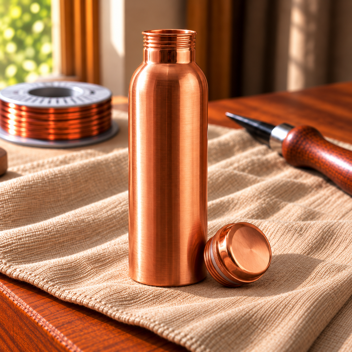 Copper Soul Elegant Pure Copper Water Bottle