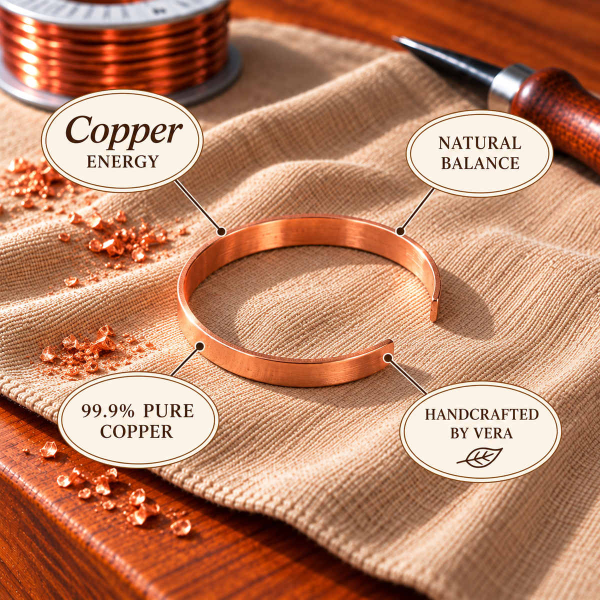 Copper Soul Smooth Bracelet
