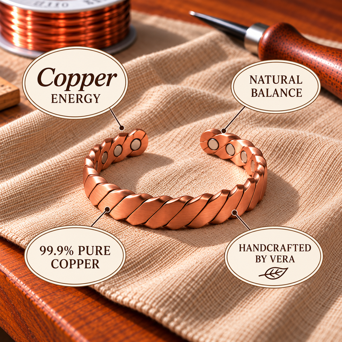Copper Soul Helix Bracelet