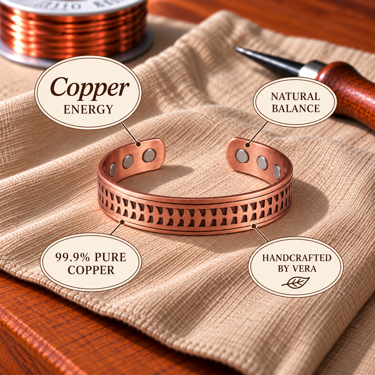 Copper Soul Magnetic Bracelet – Arrow