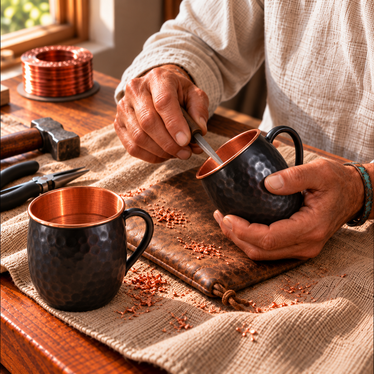 Copper Soul Black Moscow Mule Copper Mugs