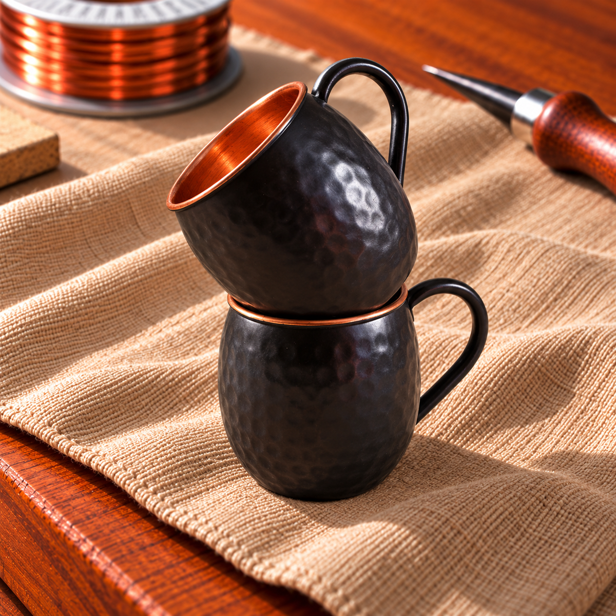 Copper Soul Black Moscow Mule Copper Mugs