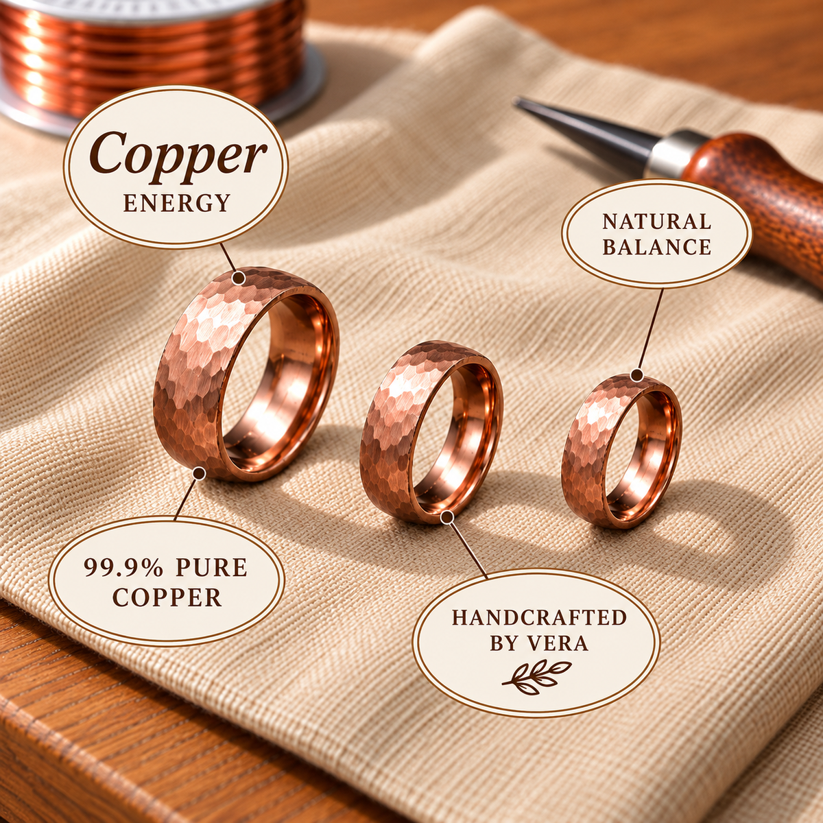 Copper Soul Dint Ring
