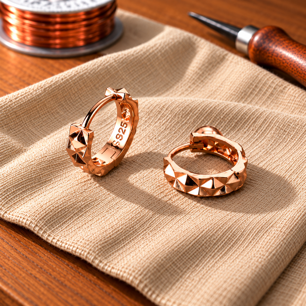 Copper Soul Spike Earrings