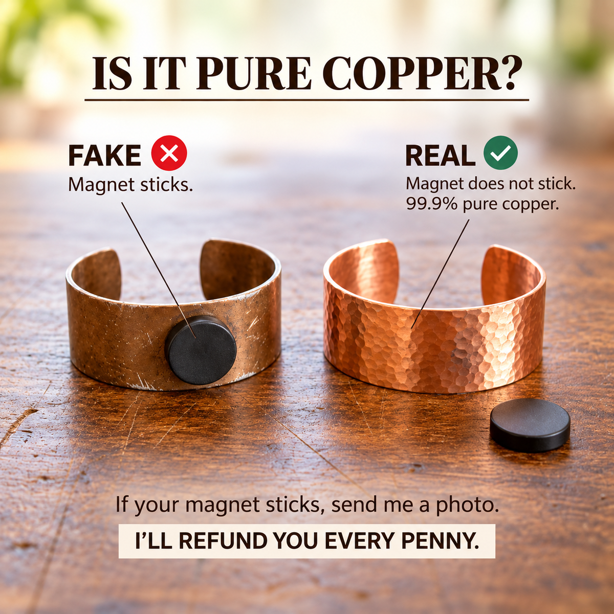 Copper Soul Block Bracelet