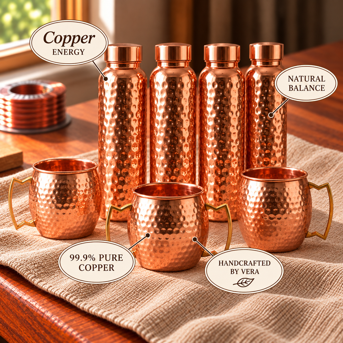 Copper Soul Family Wellness Copper Set