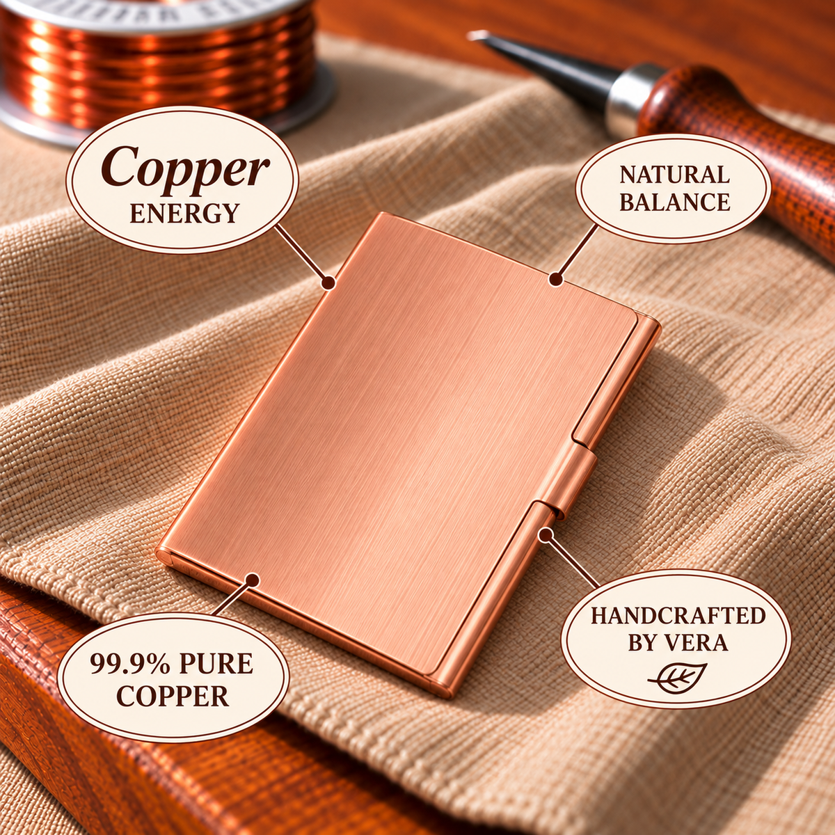 Copper Soul Pocket Business Card Holder