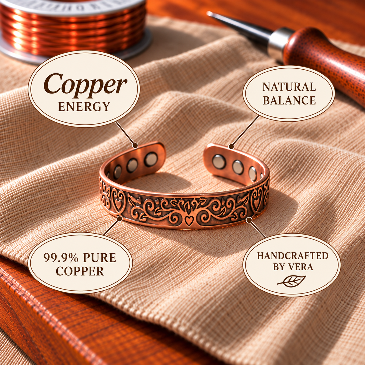 Copper Soul Tide Copper Bracelet